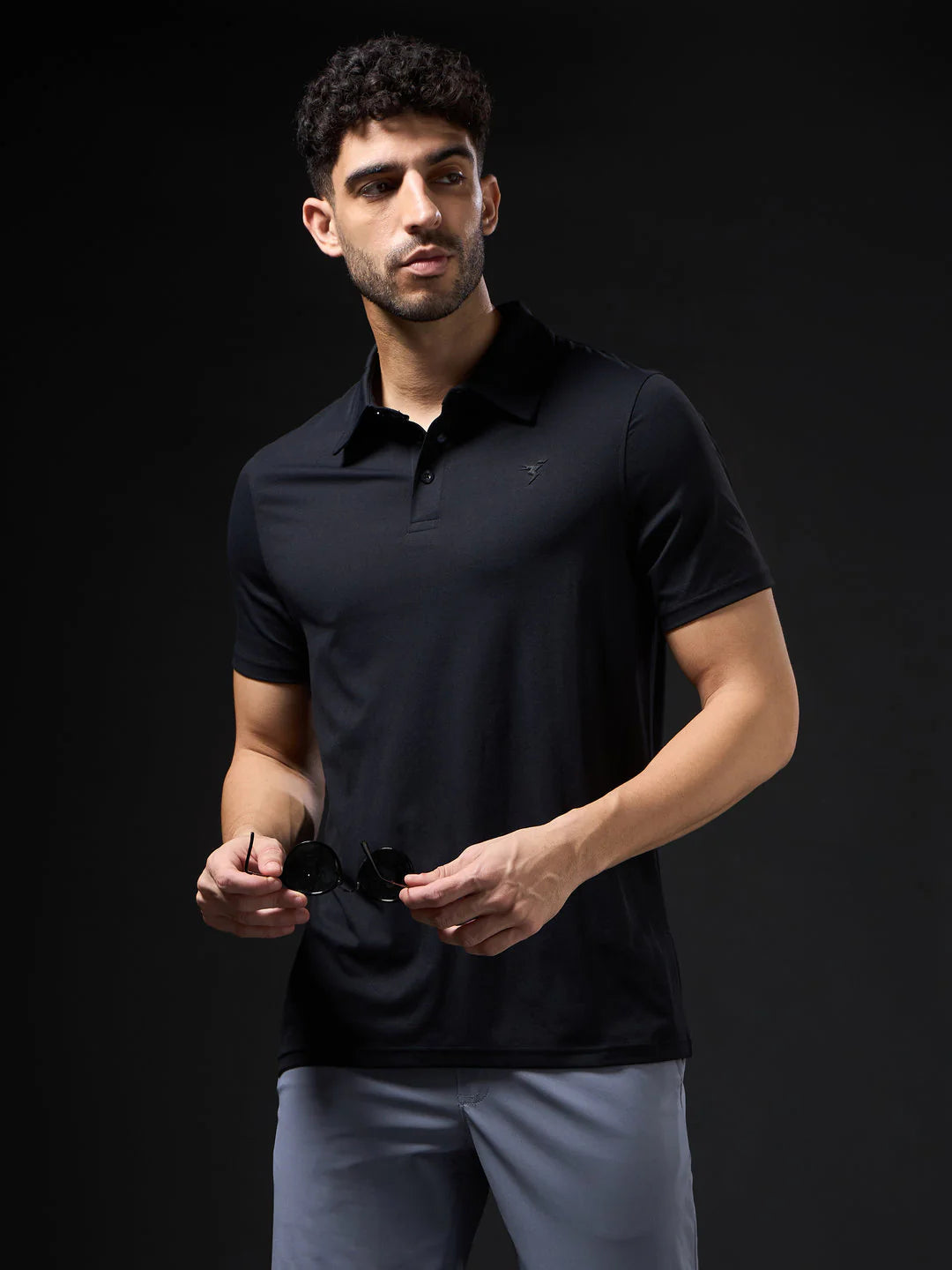 Midnight Black Polo T-Shirt
