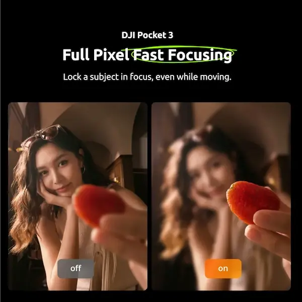 DJI Pocket 3 | Pocket Cinema; Ultra Smooth; 4K Power; Smart Tracking; Grab & Shoot