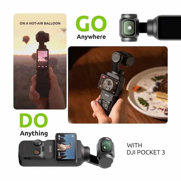 DJI Pocket 3 | Pocket Cinema; Ultra Smooth; 4K Power; Smart Tracking; Grab & Shoot